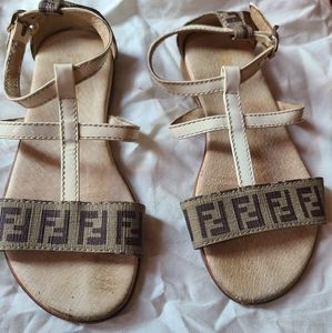Fendi kids sandals size 12